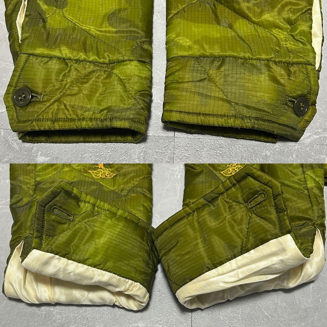 ✨美品✨【テーラー東洋】ベトジャン カモフラ柄 ベトナム ドラゴン 虎 刺繍 L