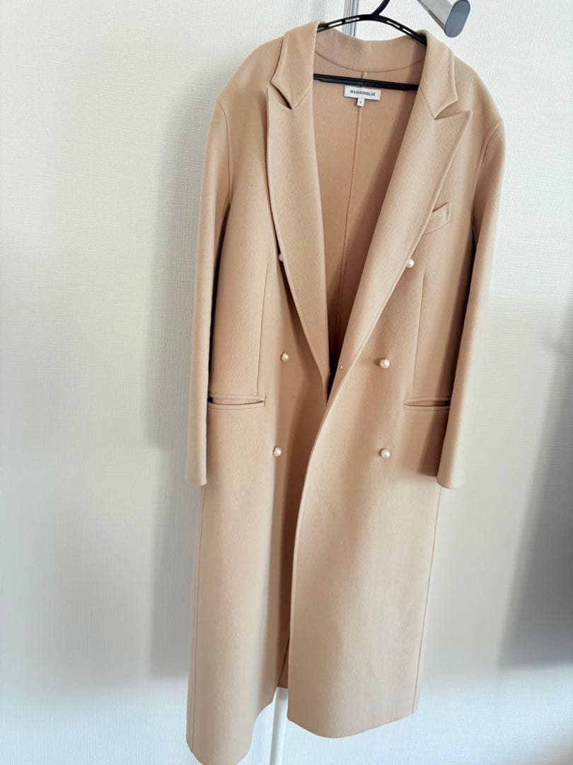 MADISON BLUE パール チェスターコート　サイズ0 ベージュ