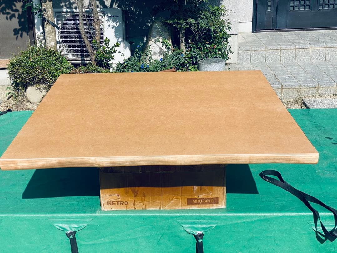 こたつ天板ウォールナット皮付き120日本製