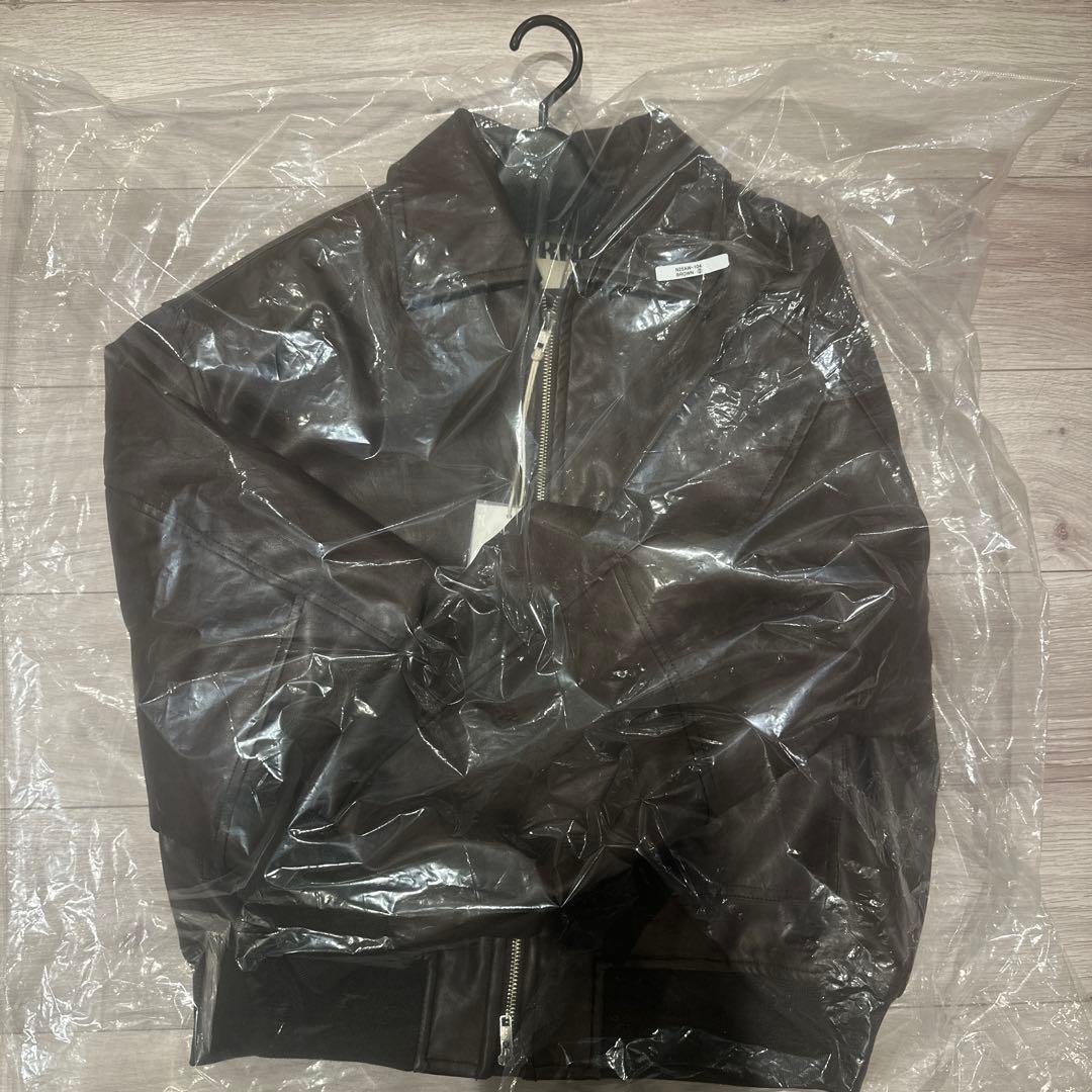 新品NKNIT synthetic leather padded jacket