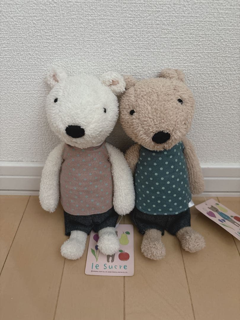 【セット売り】ルシュクル　le sucre　ぬいぐるみ　おこじょ　オコジョ
