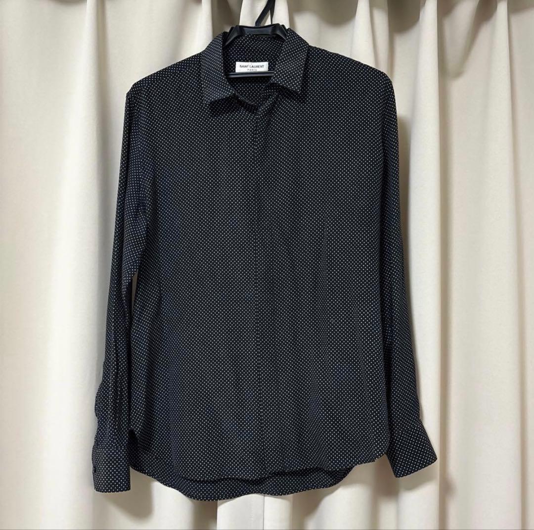 SAINT LAURENT 長袖シャツ シルクシャツ