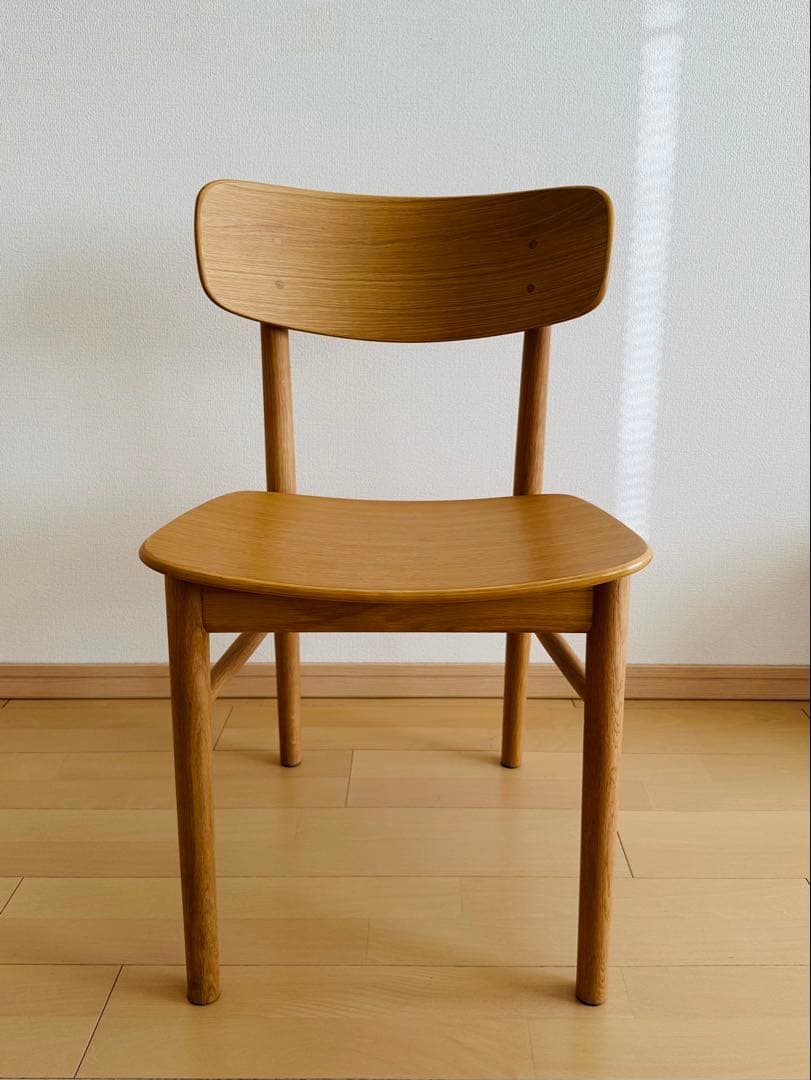 無印良品 ラウンドチェア・オーク材