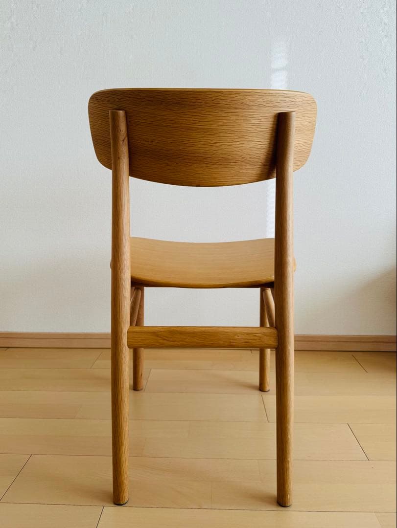 無印良品 ラウンドチェア・オーク材