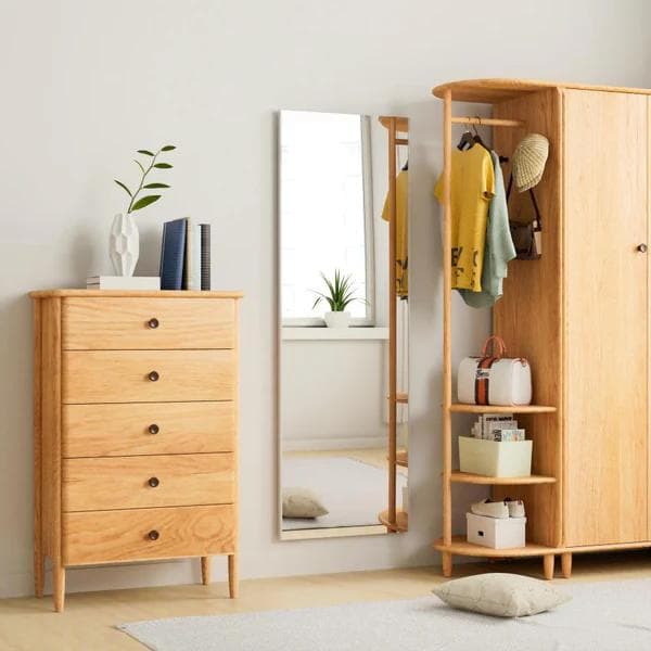 割れない鏡 全身姿見 軽量 安全 W40×H145cm シルバー