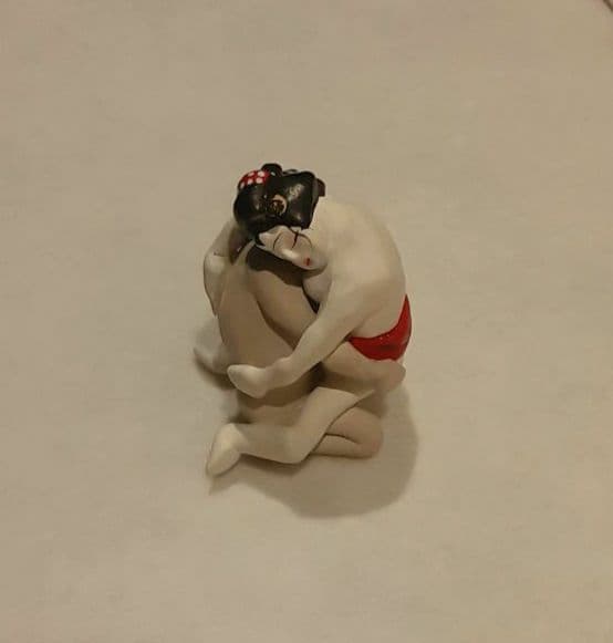 ハトもり様 春画 男女の営みの置物 2体