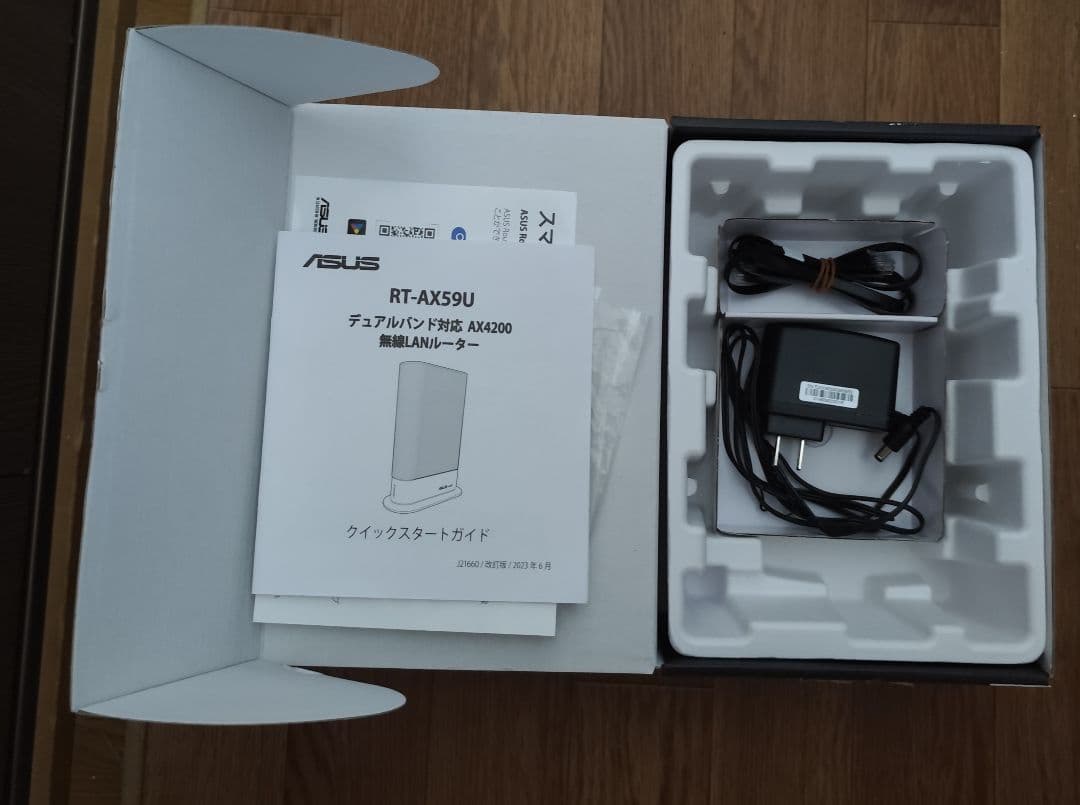 ​美品　ASUS RT-AX59U WiFi6ルーター 1週間使用 付属品完備