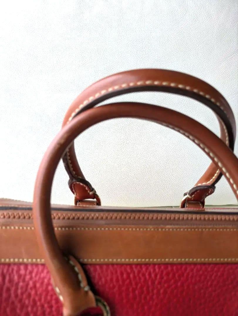 【美品】DOONEY&BOURKE 赤　希少　ミニボストン　レザー