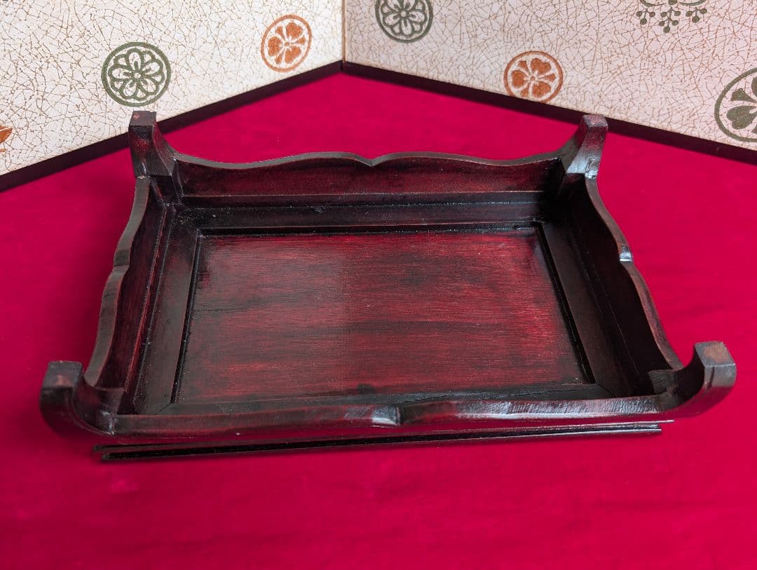 工芸　彫刻　関羽　関公　三国志　置物　立像　台付