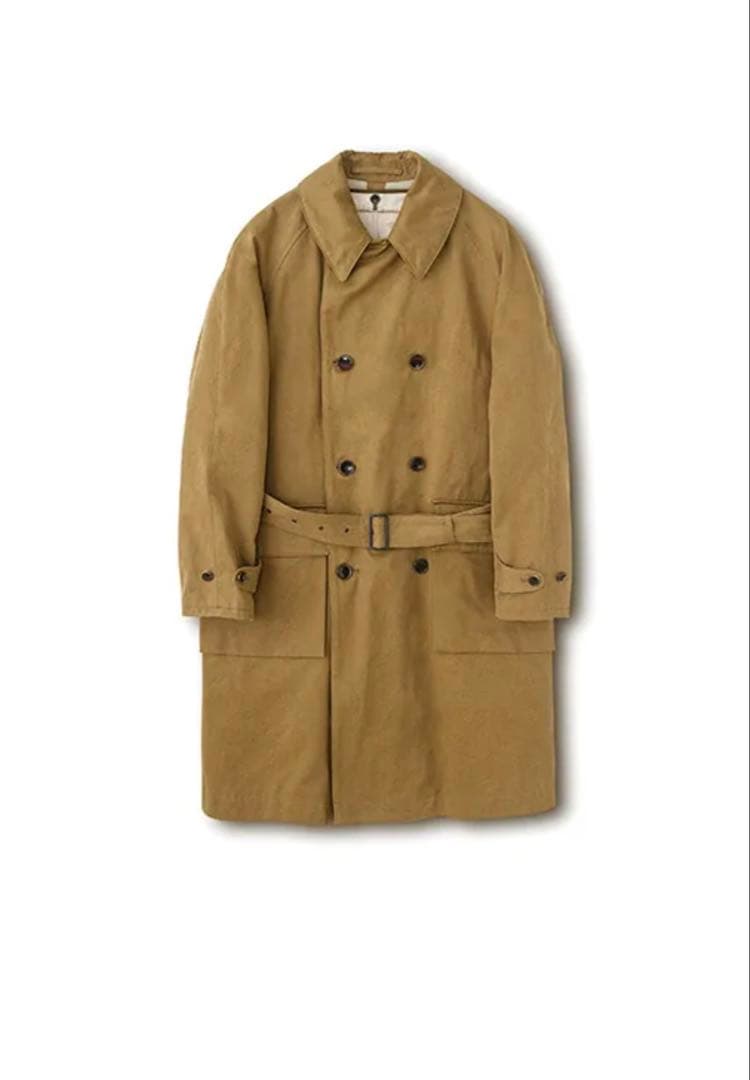 phigvel DOUBLE-BREASTED MC COAT カーキ 36