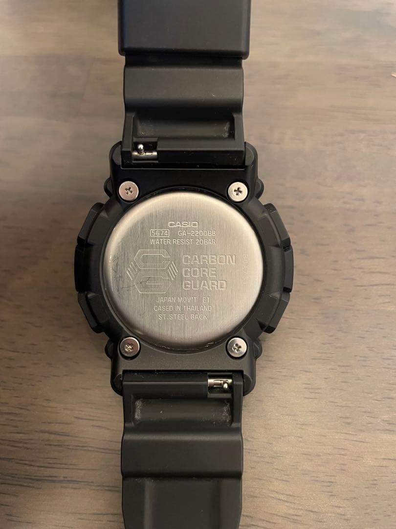 【完品美品】CASIO G-SHOCK GA-2200BB-1AJF ブラック