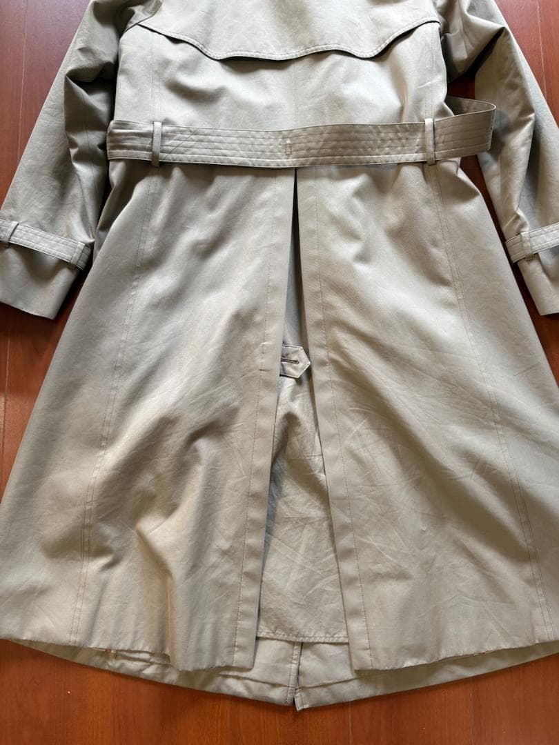 100年コート ダブルトレンチコート クラシックモデル メンズ Ｓカーキ