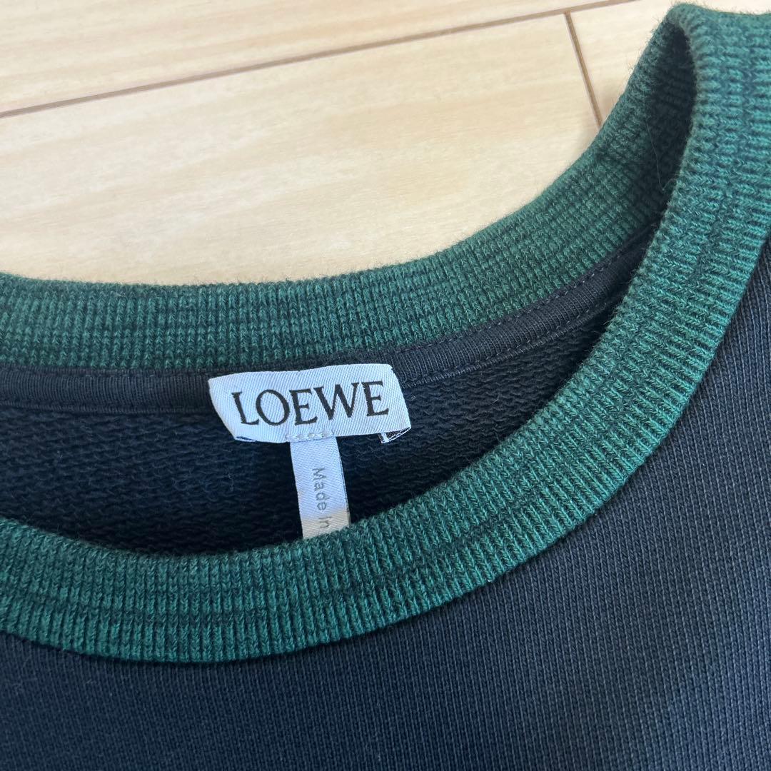 LOEWE 刺繍入りトップス XS ブラック/グリーン