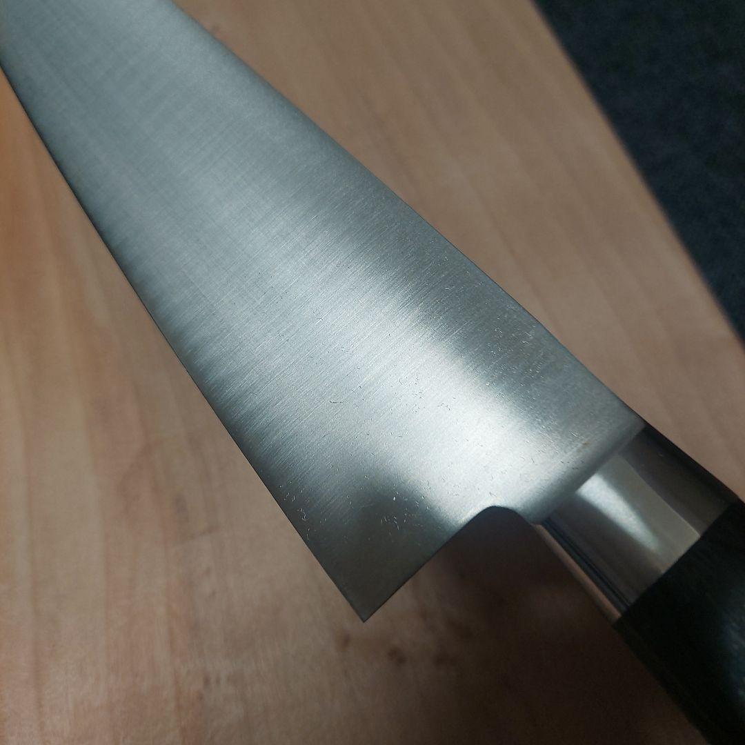 祐成　モリブデン鋼牛刀　ディンプル加工240ミリ