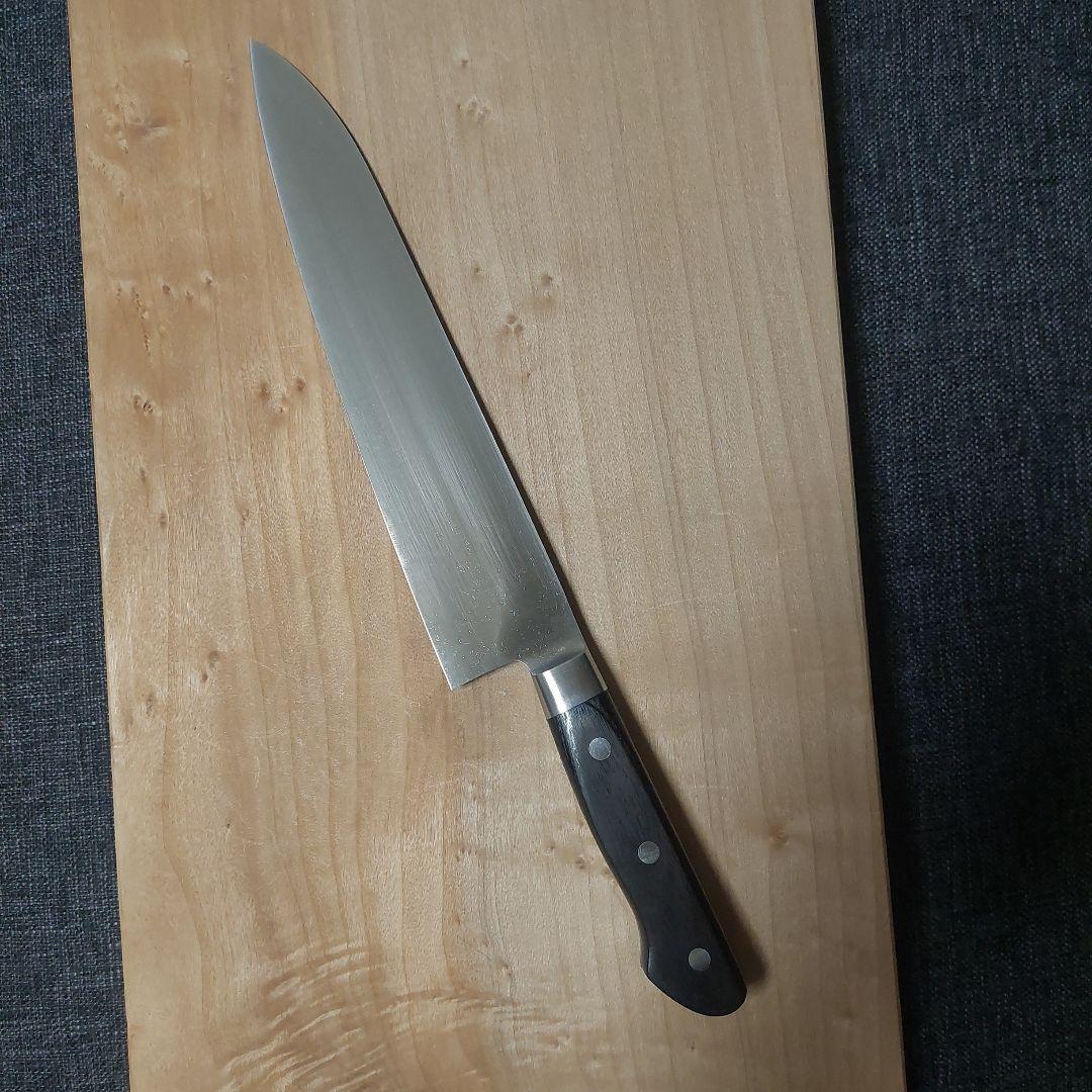 祐成　モリブデン鋼牛刀　ディンプル加工240ミリ