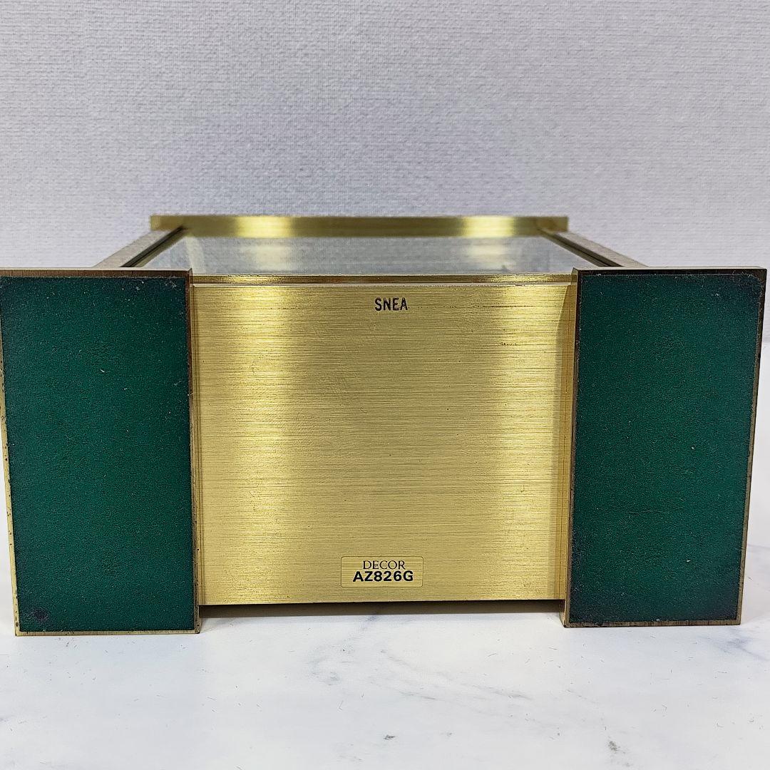 超激レア SEIKO 置時計 デコール AZ826G オニキス 大理石 最高級