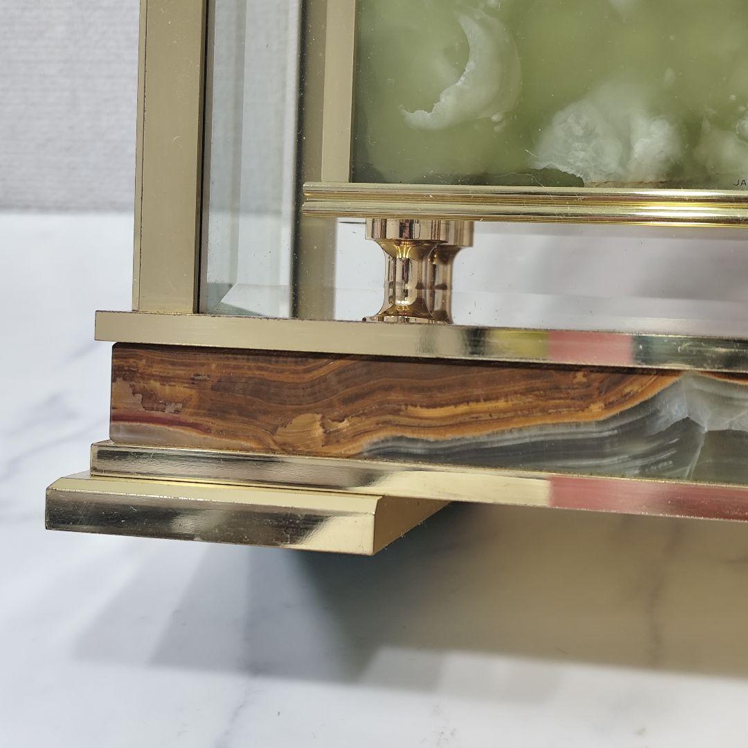 超激レア SEIKO 置時計 デコール AZ826G オニキス 大理石 最高級