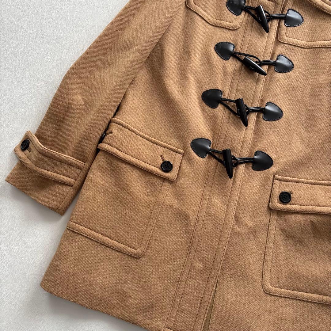 02438C 未使用品　バーバリーロンドン　ダッフルコート　ウール　ノバチェック