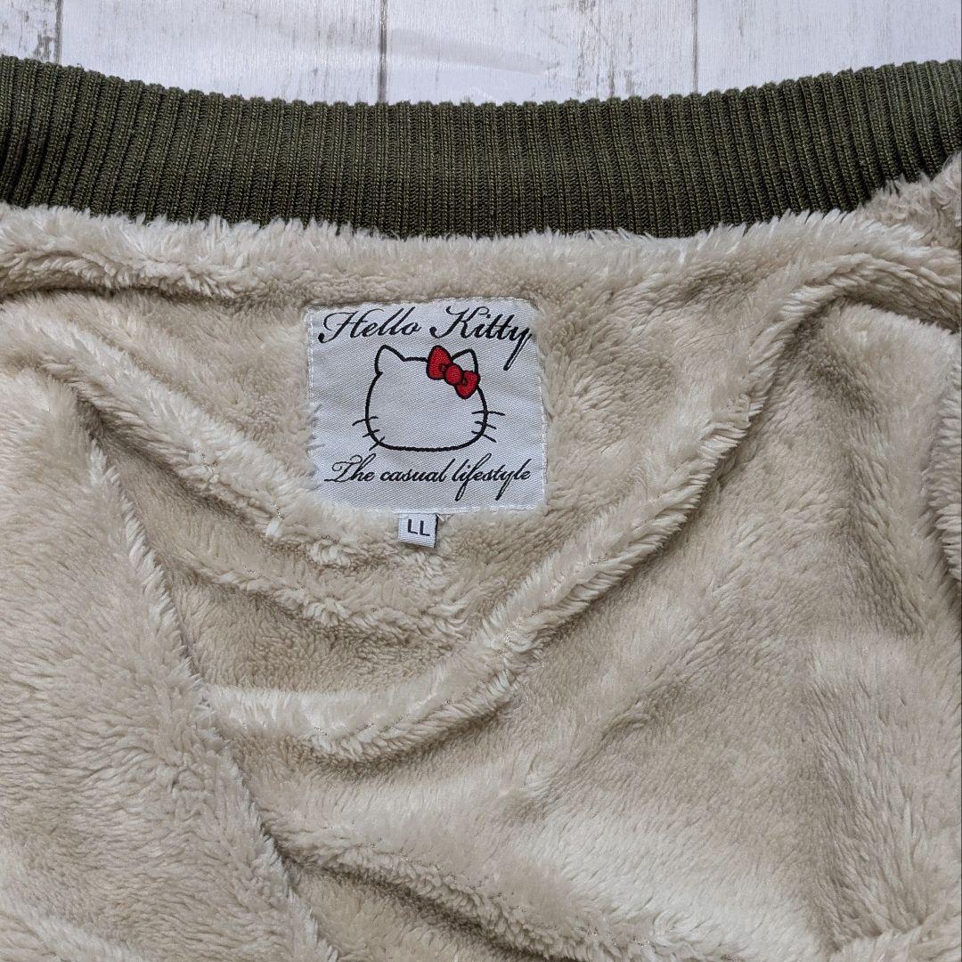 【レア】HELLO KITTY ハローキティ MA-1 バック刺繍 LL メンズ