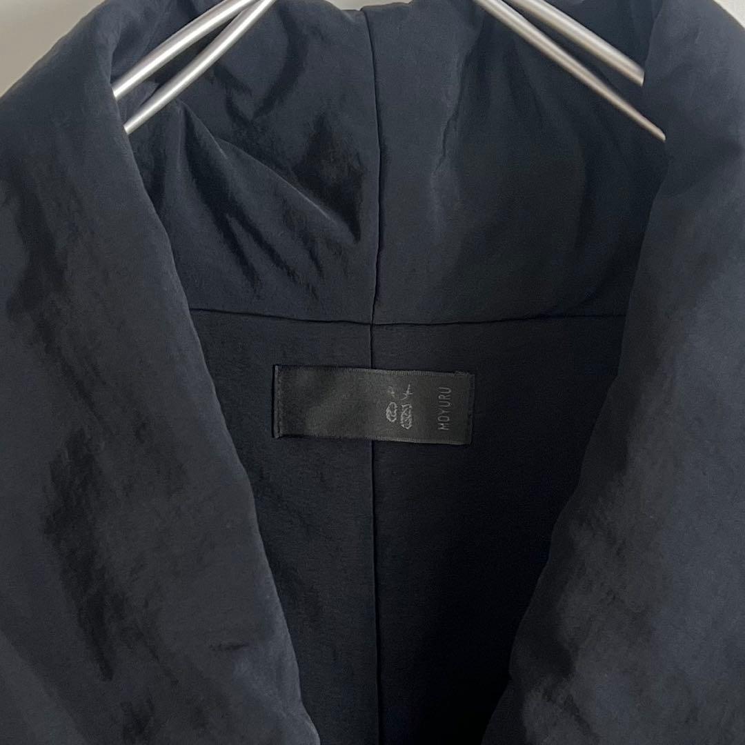 萌　MOYURU 中綿 ロングベスト　ブラック