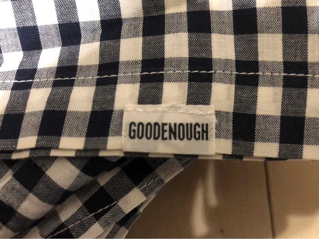 グッドイナフ　背ロゴ半袖シャツ　サイズL