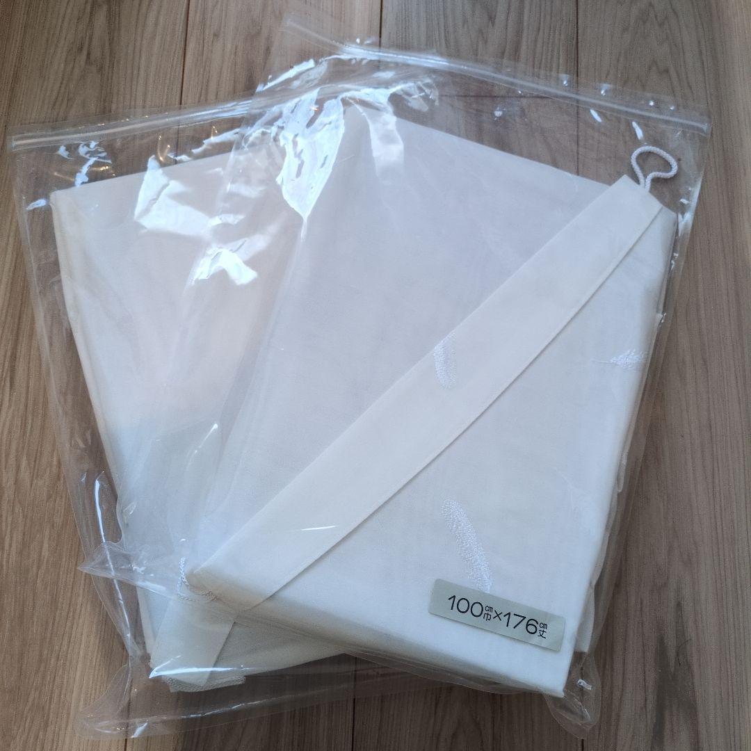 最終！新品！　Ｆｒａｎｃｆｒａｎｃ　ボルダプルマレースカーテン②１７６ｃｍ✕２枚