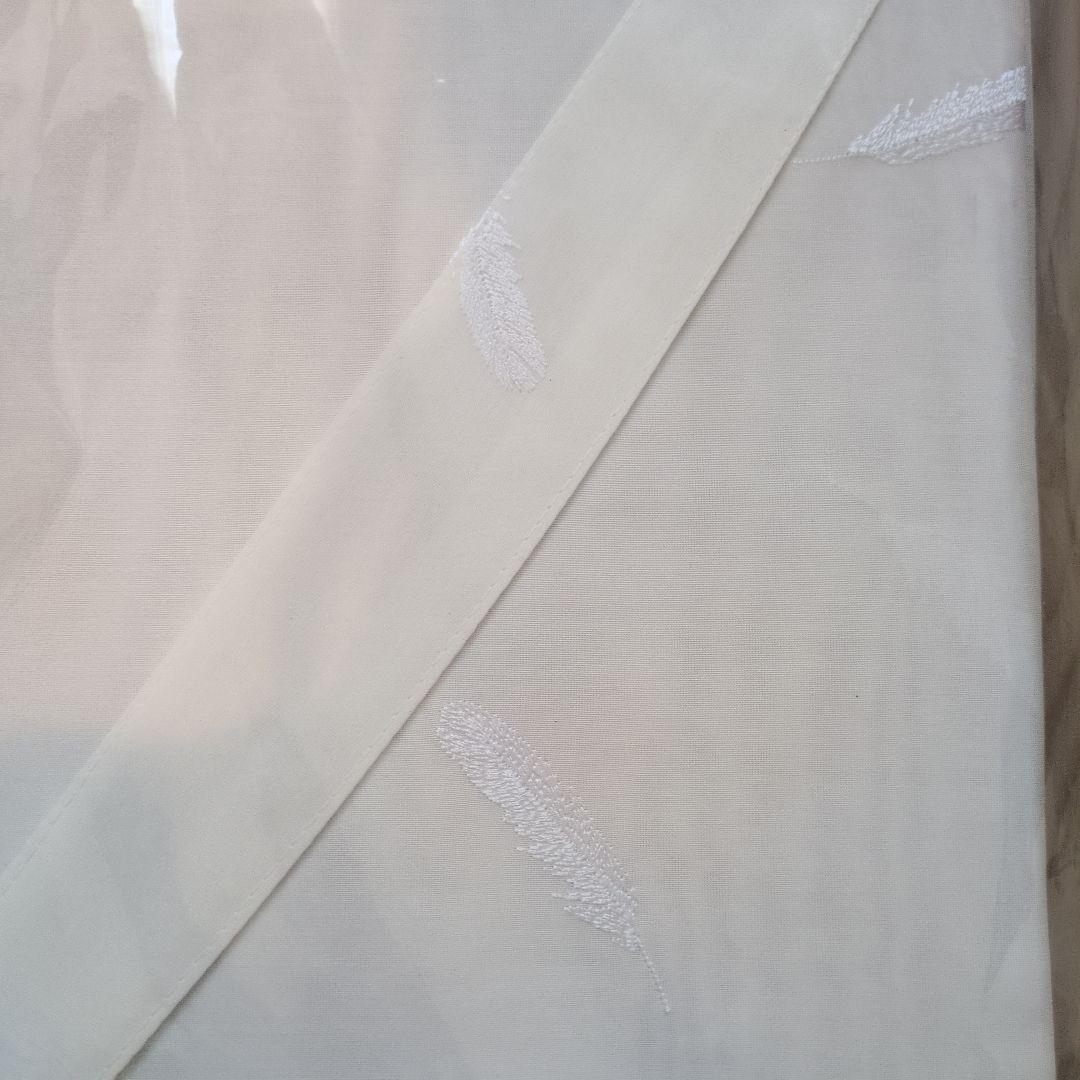 最終！新品！　Ｆｒａｎｃｆｒａｎｃ　ボルダプルマレースカーテン②１７６ｃｍ✕２枚