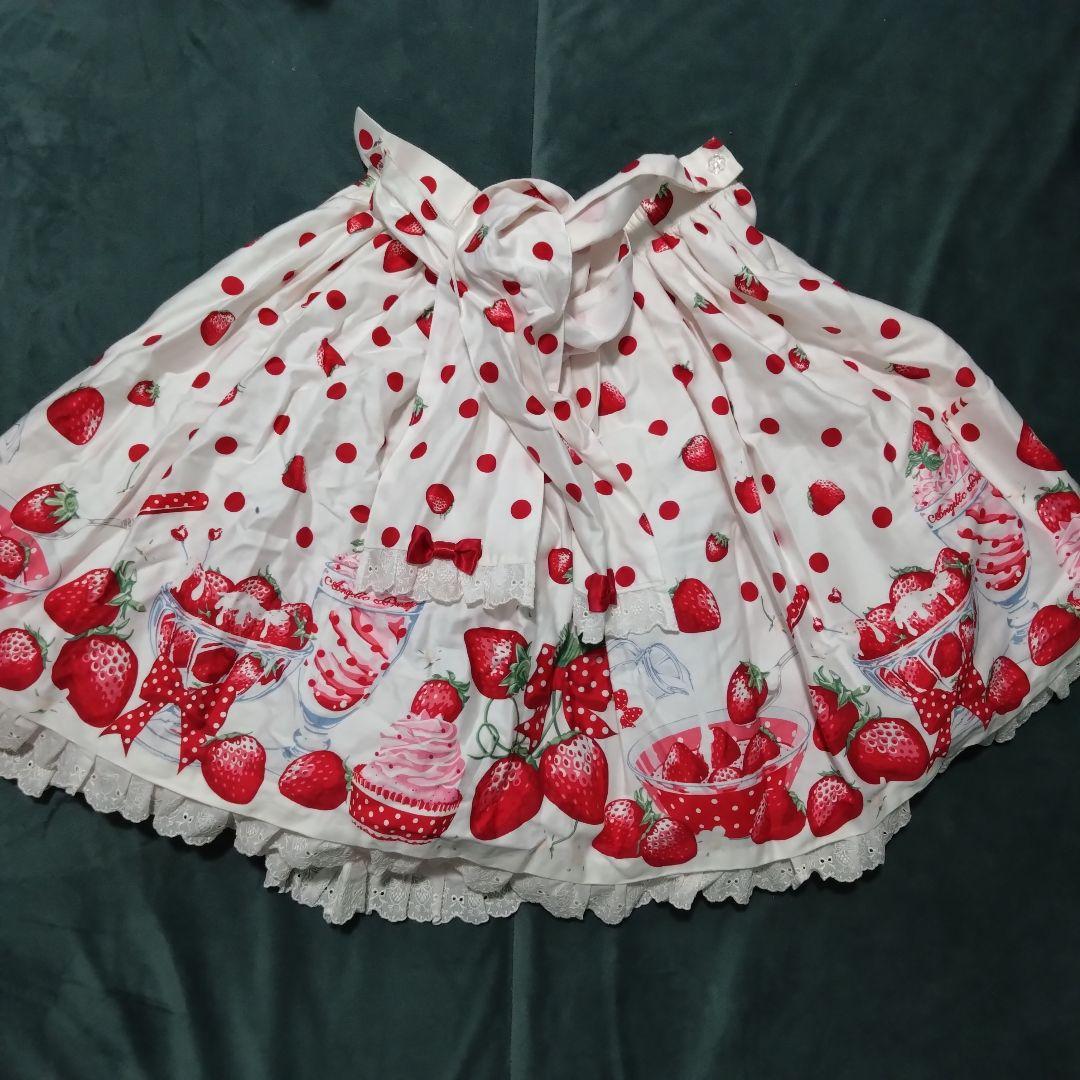 Angelic Pretty♡MilkyBerry♡スカート♡白