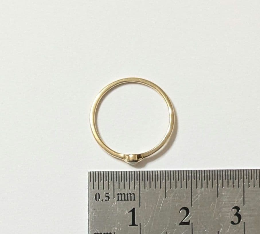 Jouete K10 イエローゴールド ピンキーリング オパール 5号