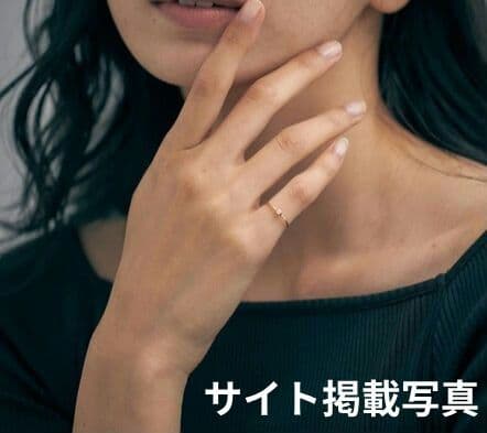 Jouete K10 イエローゴールド ピンキーリング オパール 5号