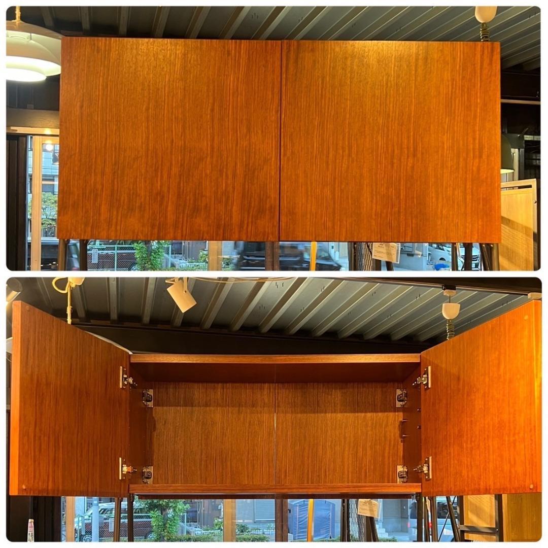 希少！イタリアン ヴィンテージ ローズウッド材 バーカート キッチンボード 収納