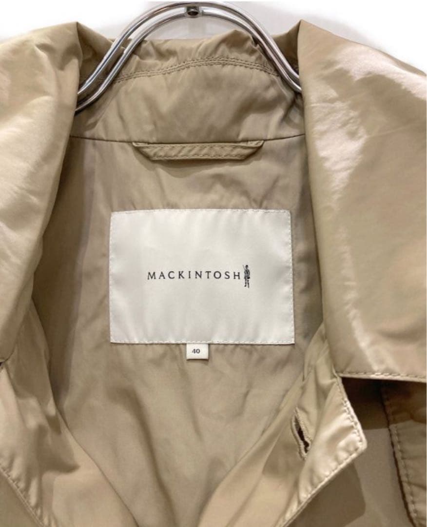 MACKINTOSH ベージュ フード付きナイロンコート サイズ40