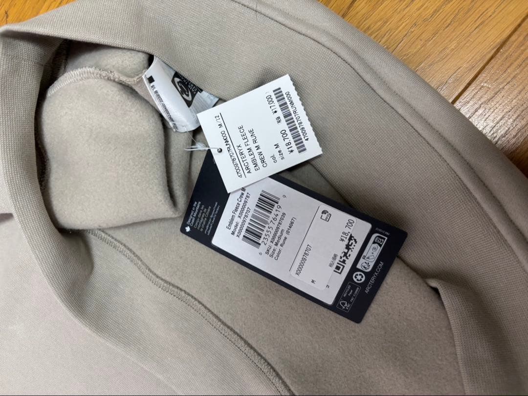 ARC'TERYX エンブレムフリースクルー