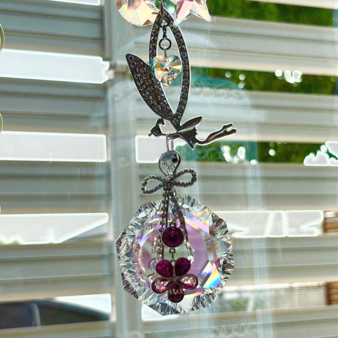 ブルーAB✩.*˚SWAROVSKIサンキャッチャー