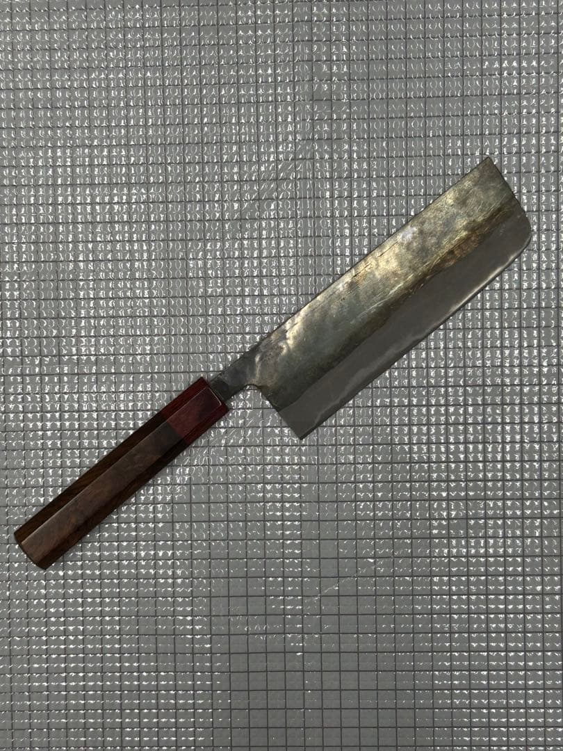 包丁 菜切 菜切包丁 165mm 安来鋼青紙２号 寿檀八角柄 越前打刃物