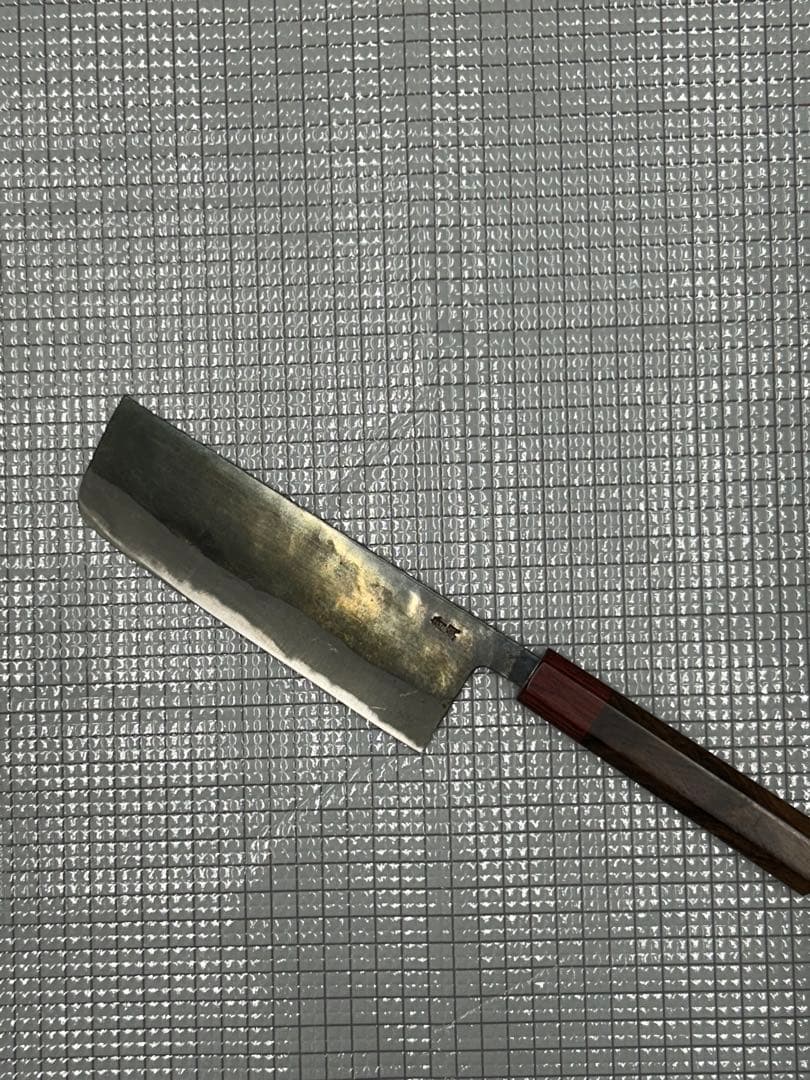 包丁 菜切 菜切包丁 165mm 安来鋼青紙２号 寿檀八角柄 越前打刃物