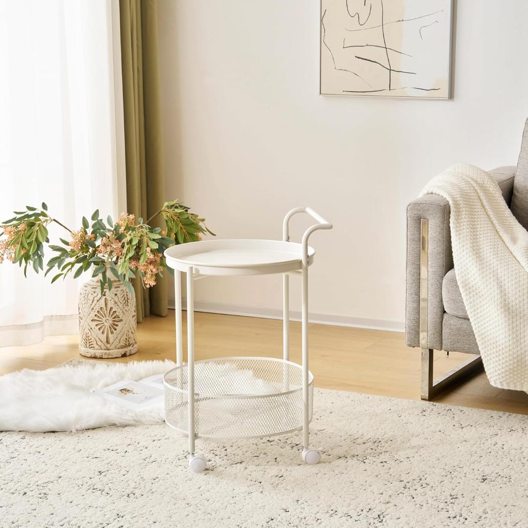 新品サイドテーブル リビングテーブル ベッドサイドテーブル1673-140