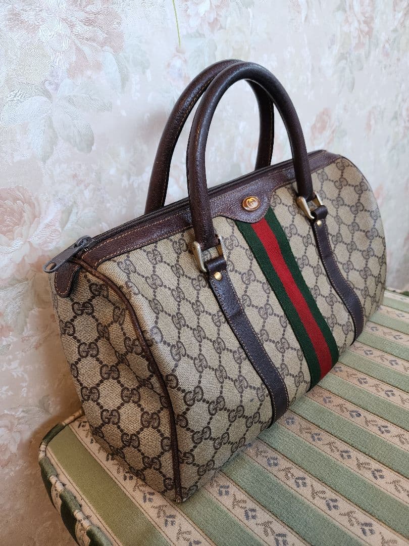 GUCCI グッチ ヴィンテージ ボストンバッグ