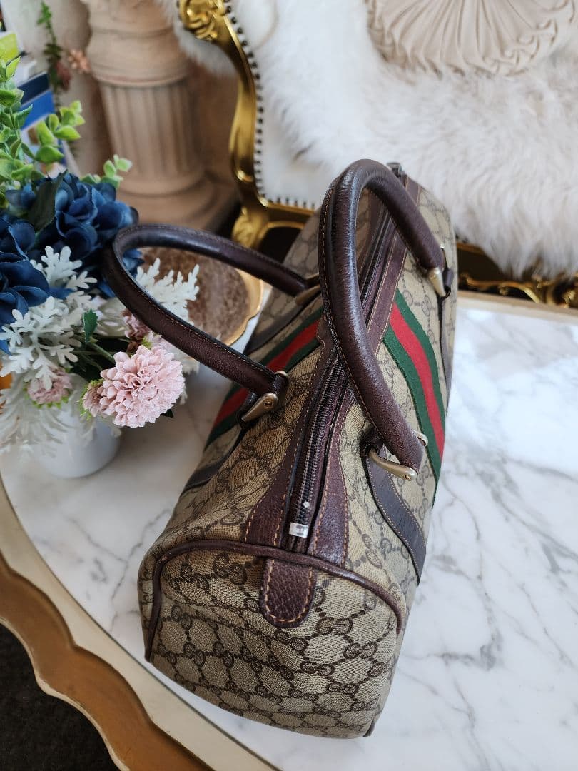 GUCCI グッチ ヴィンテージ ボストンバッグ