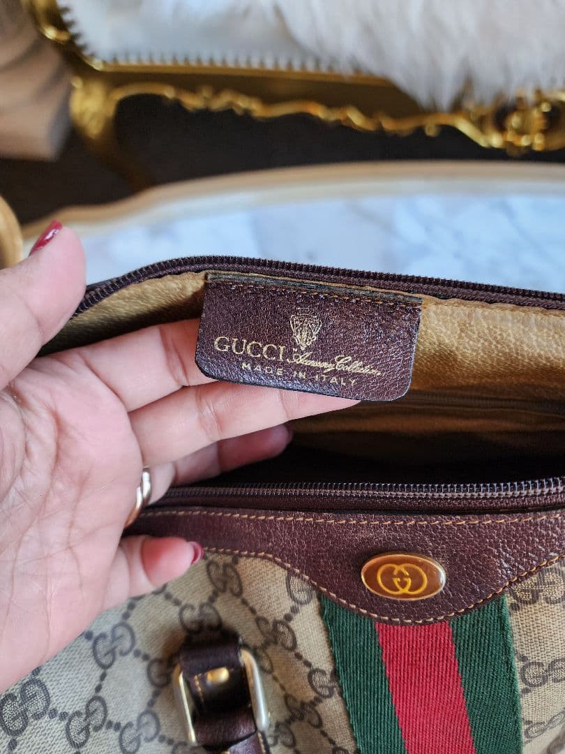 GUCCI グッチ ヴィンテージ ボストンバッグ