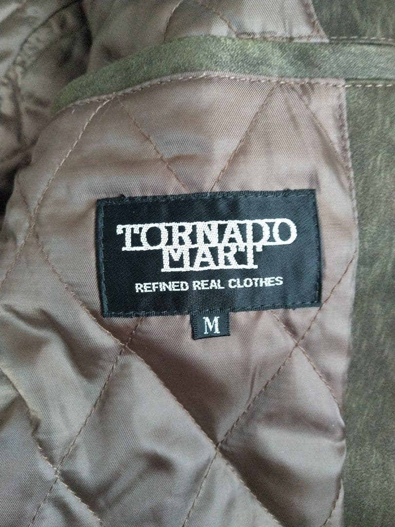 トルネードマート マイクロスウェード ファー ライダースジャケット アニマル調