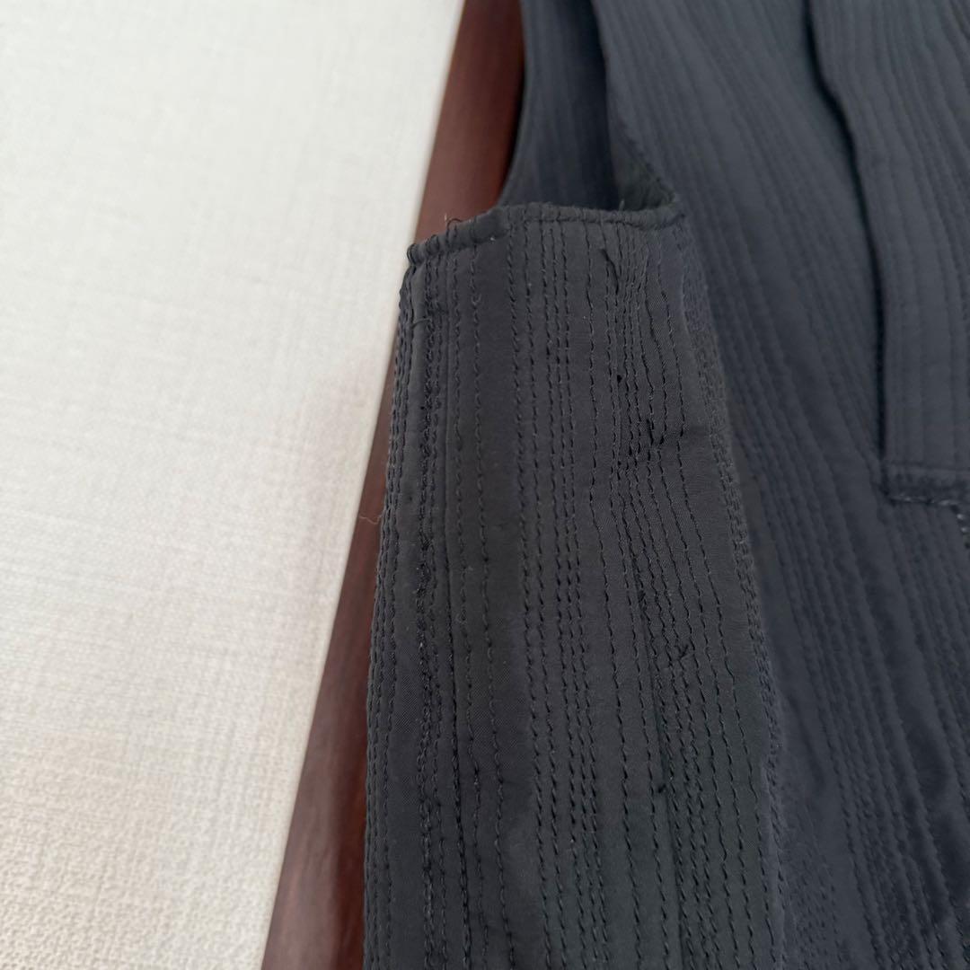 イッセイミヤケ ジップベスト ジップアップベスト キルティングベスト袖なし