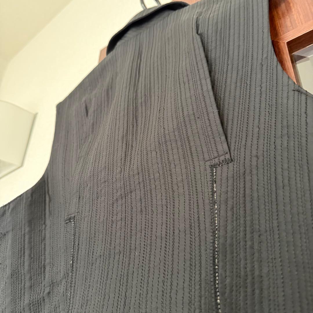 イッセイミヤケ ジップベスト ジップアップベスト キルティングベスト袖なし