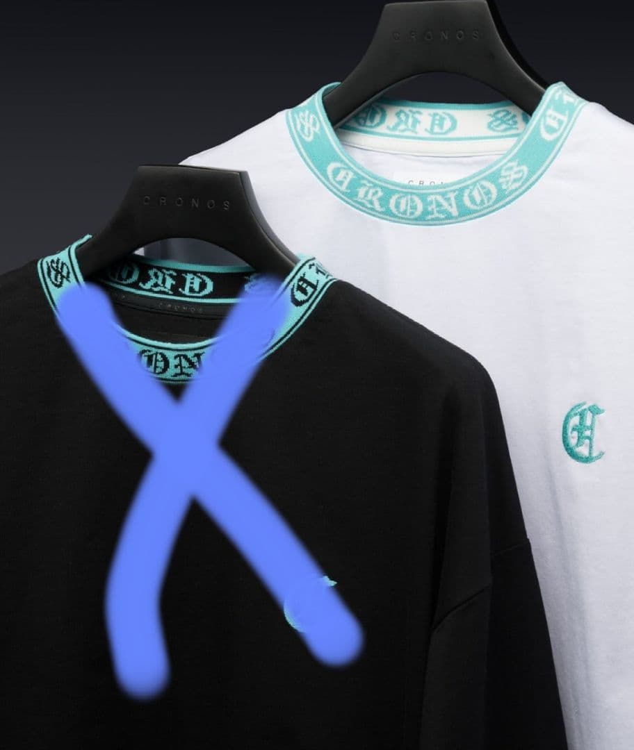 「希少」クロノス 沖縄店舗限定 ティファニーブルー ネック ロングTシャツ