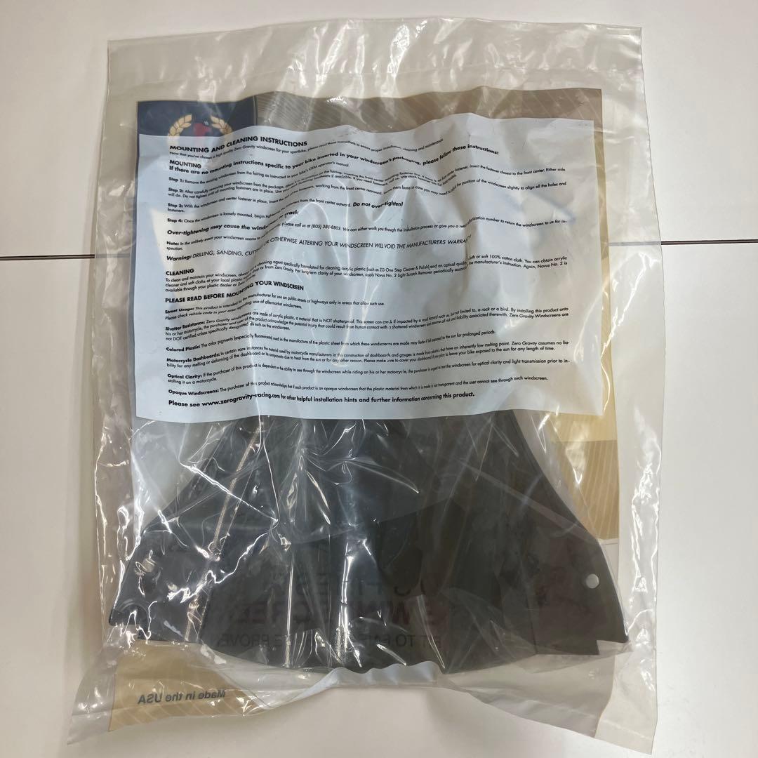 未使用 ゼロ グラビティ ZX-10R スクリーン スモーク 16-18