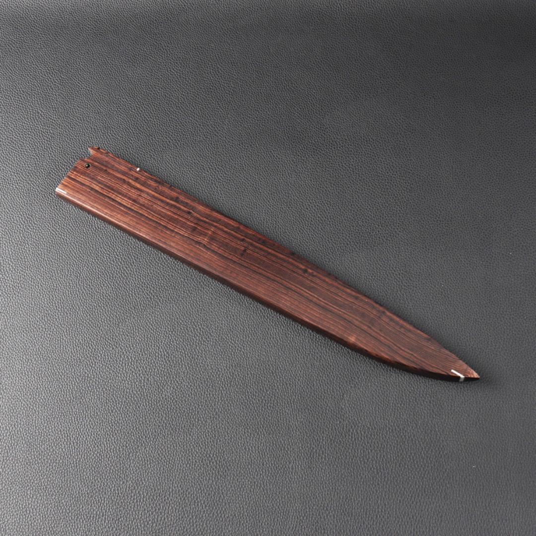 鞘 柳刃包丁 専用の鞘 アフリカ黒檀 尺（刃渡り300mm）サイズ専用 黒檀