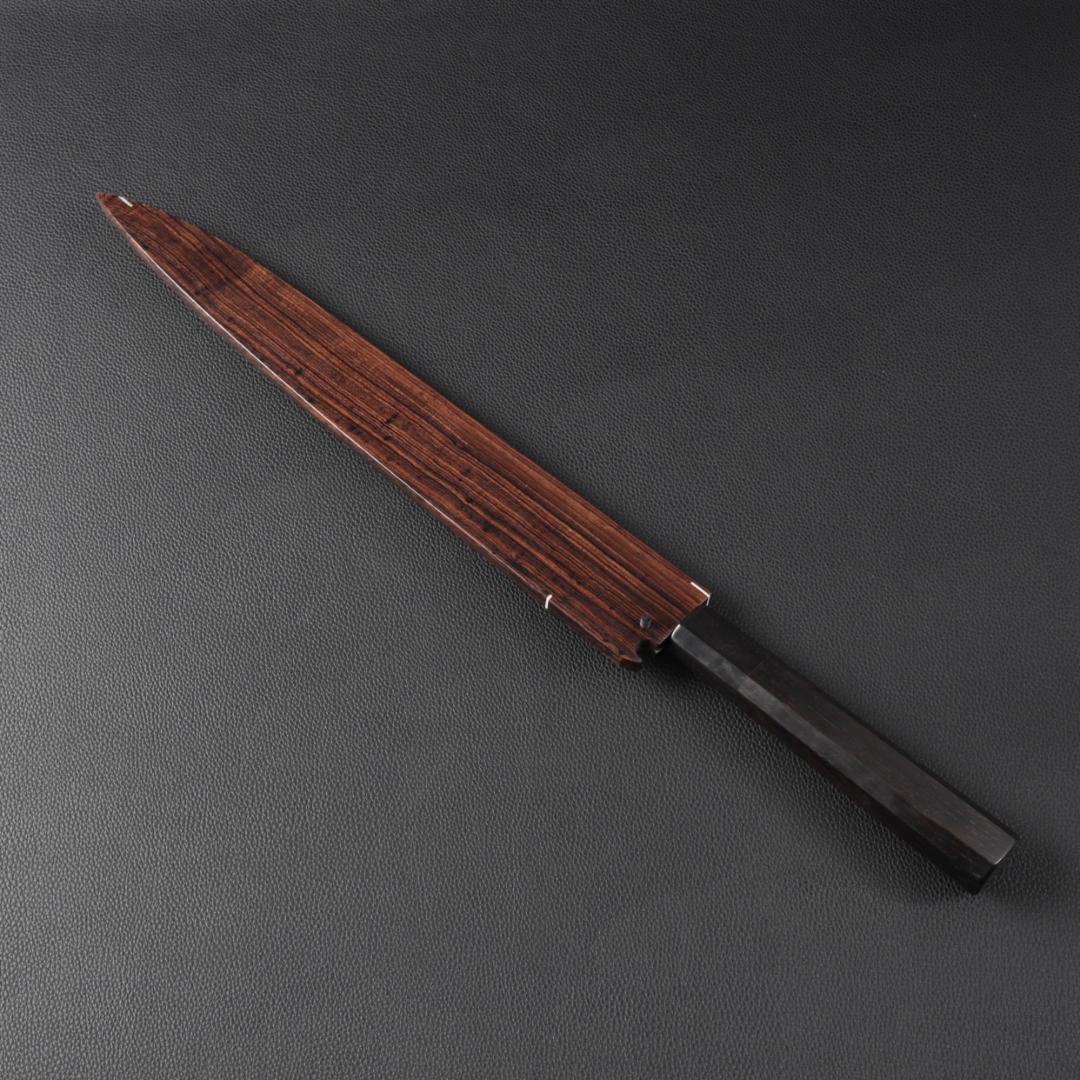 鞘 柳刃包丁 専用の鞘 アフリカ黒檀 尺（刃渡り300mm）サイズ専用 黒檀