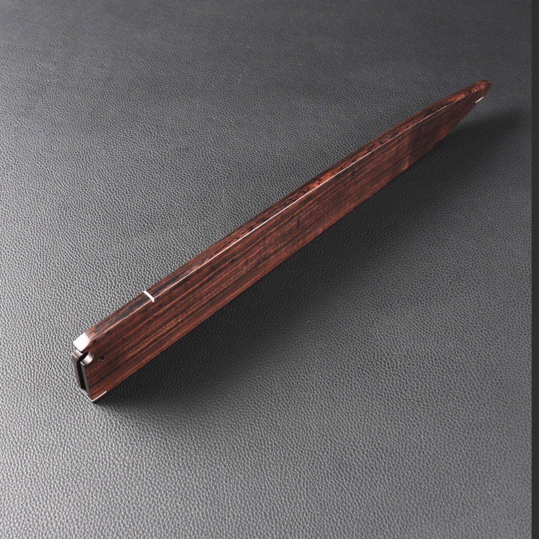 鞘 柳刃包丁 専用の鞘 アフリカ黒檀 尺（刃渡り300mm）サイズ専用 黒檀