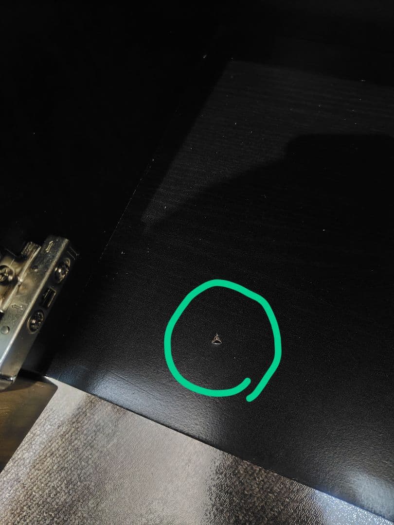 ペスパ2.0 木製キャビネット 2段 扉付き カギ付き ロータイプ　黒