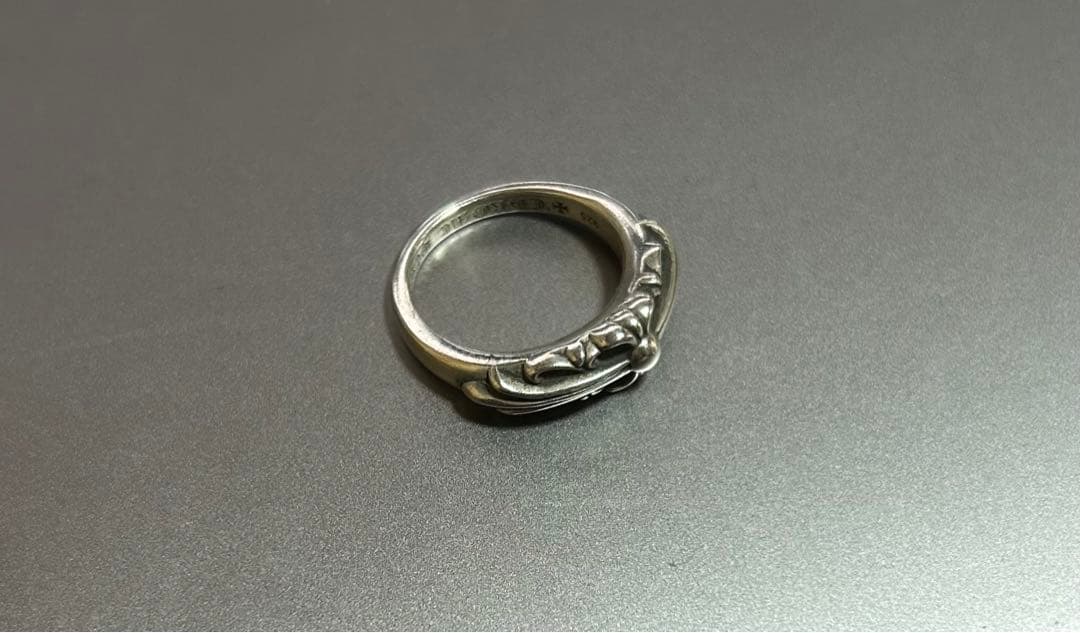 クロムハーツ ベビークラシックフローラルクロスリング　12号　US6